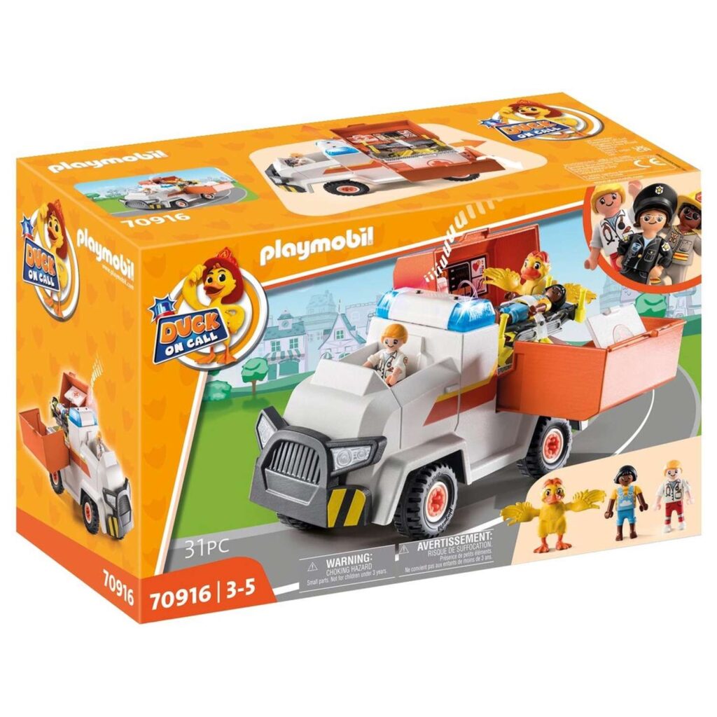 PLAYMOBIL Duck On Call Ambulance 70916 01