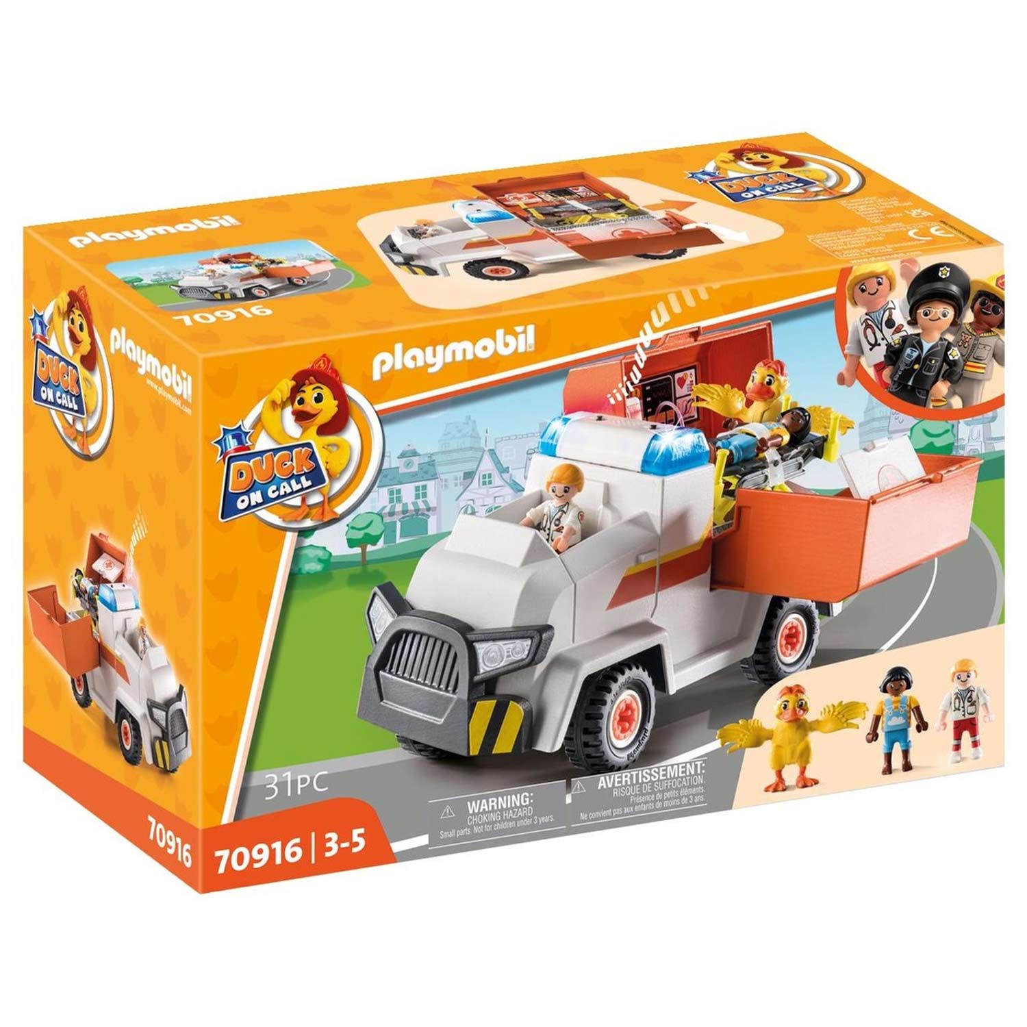 PLAYMOBIL Duck On Call Ambulance 70916 01