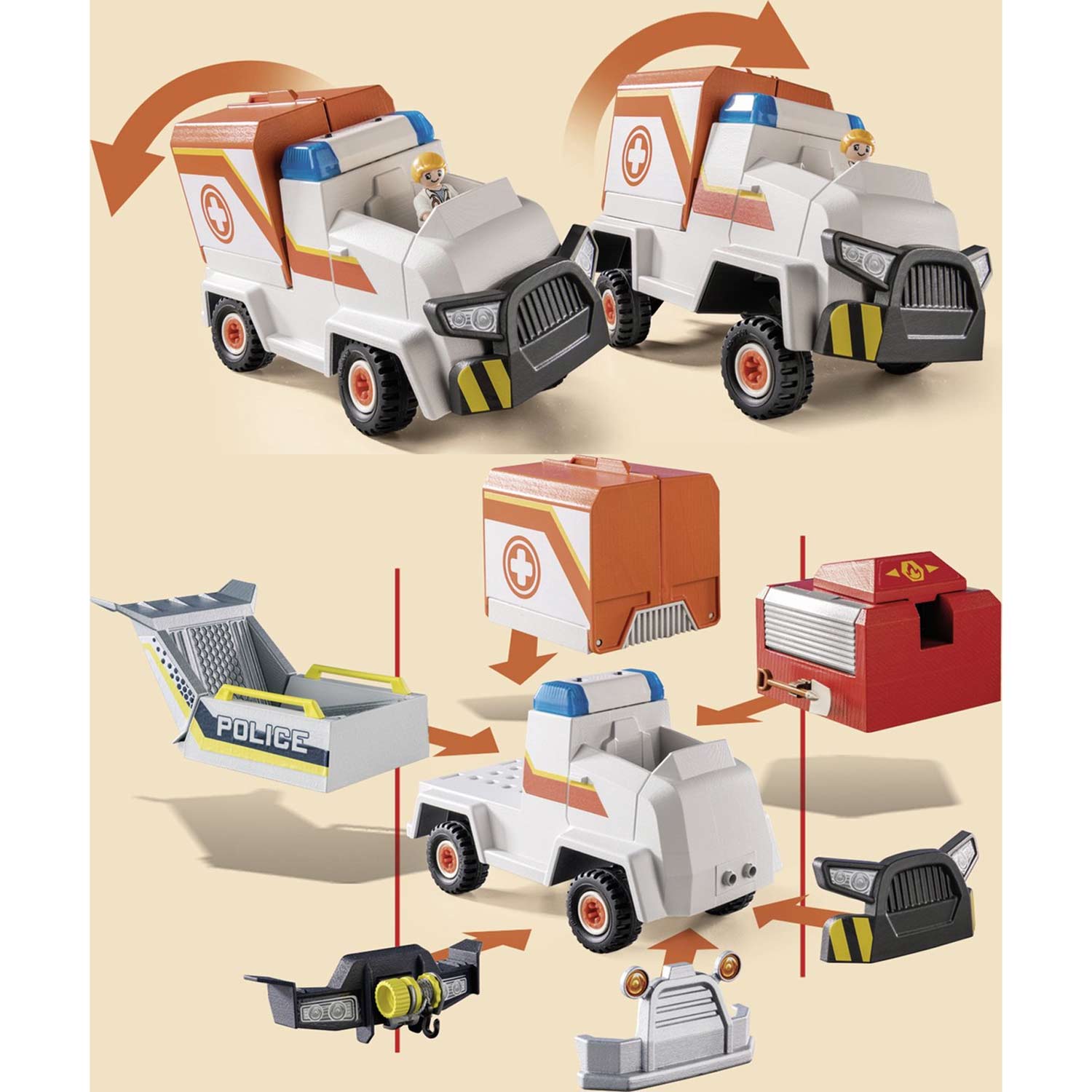 PLAYMOBIL Duck On Call Ambulance 70916 03