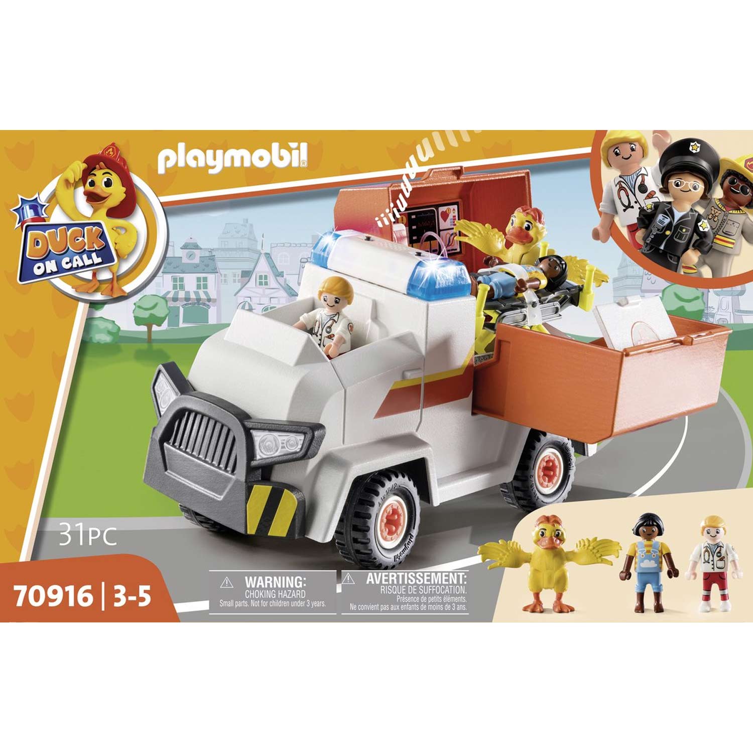 PLAYMOBIL Duck On Call Ambulance 70916 09