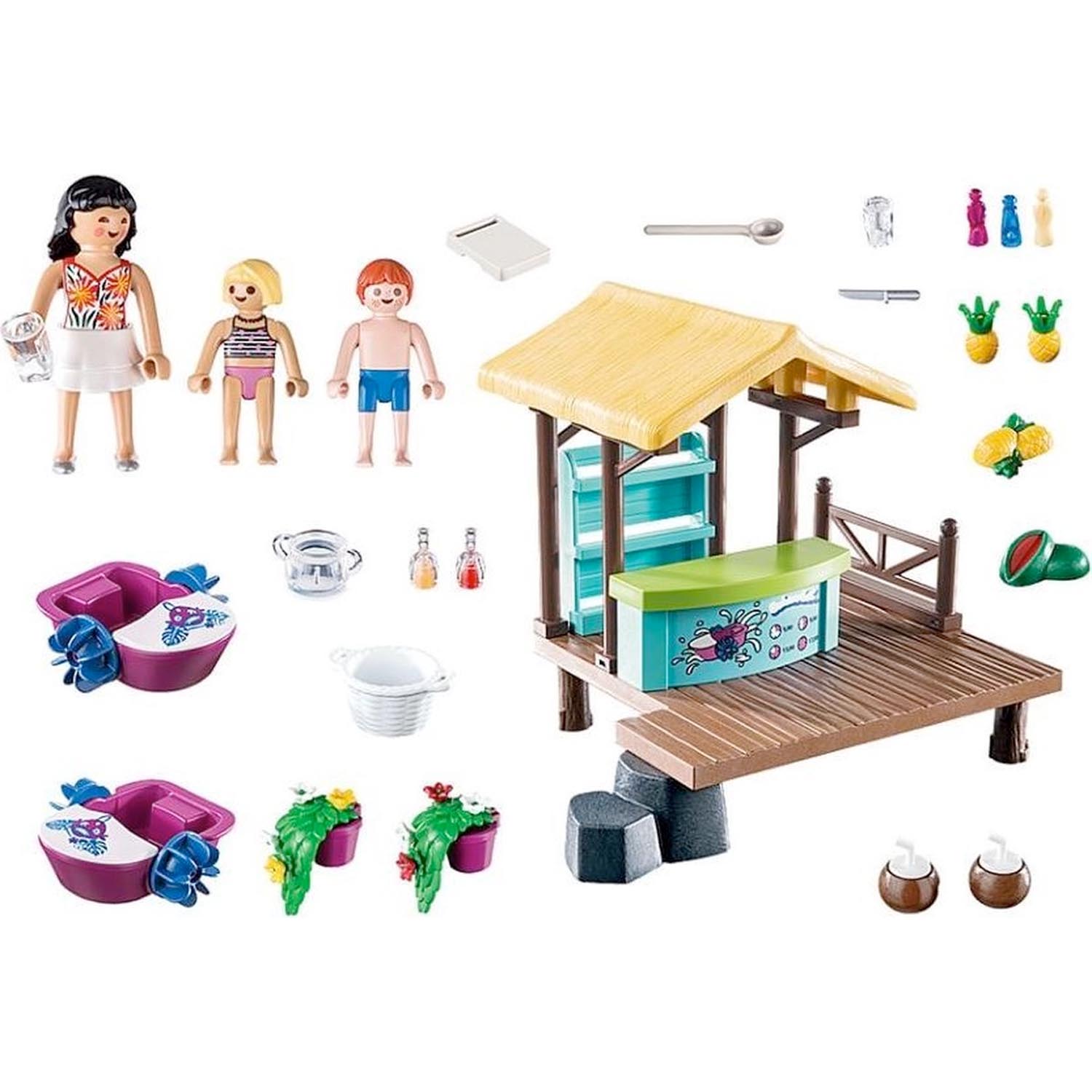 PLAYMOBIL Family Fun Waterfietsen verhuur met sapbar 70612 07