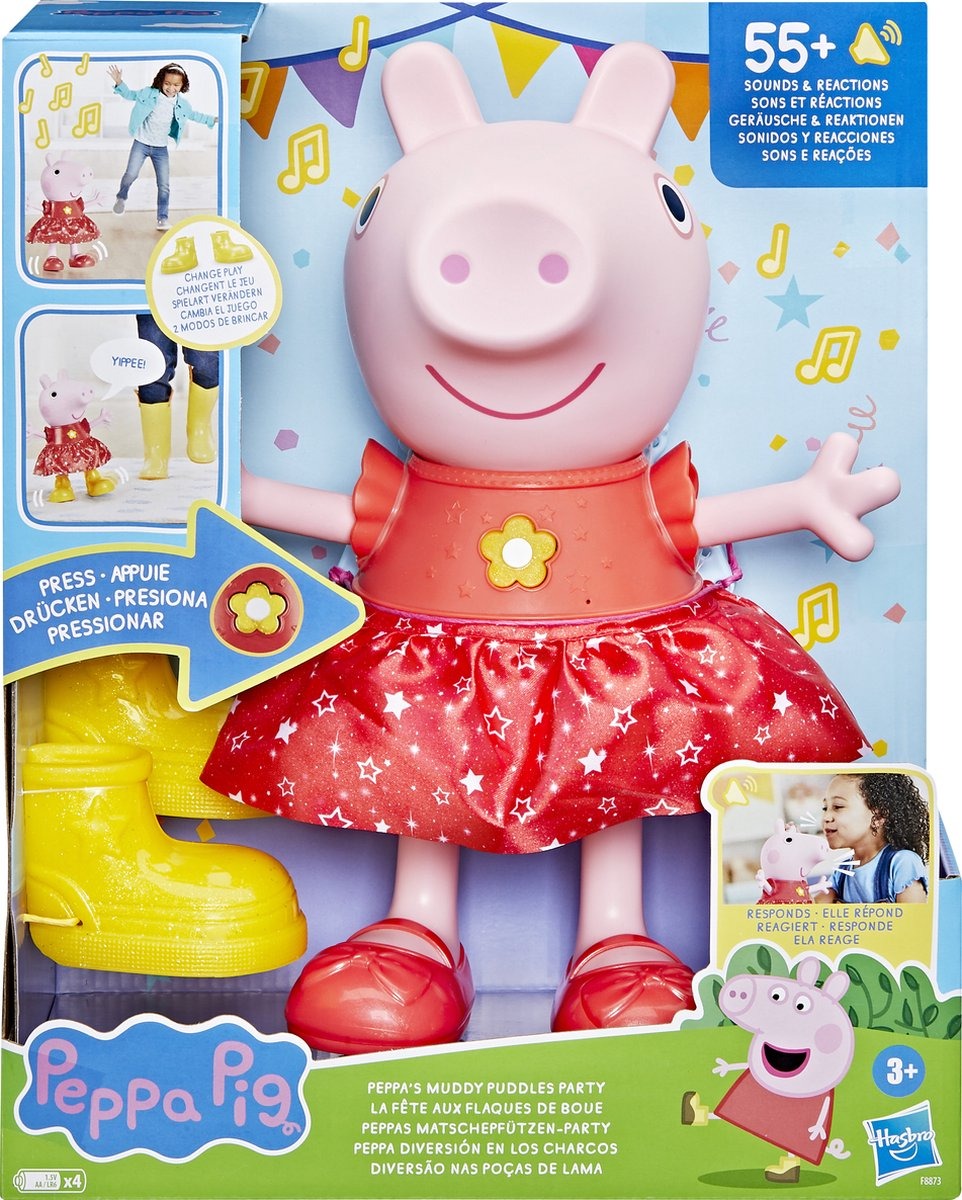 Peppa Pig Peppa's Modderpoelen Feestje Interactieve Pop 03