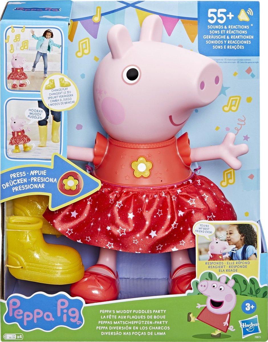 Peppa Pig Peppa's Modderpoelen Feestje Interactieve Pop 07