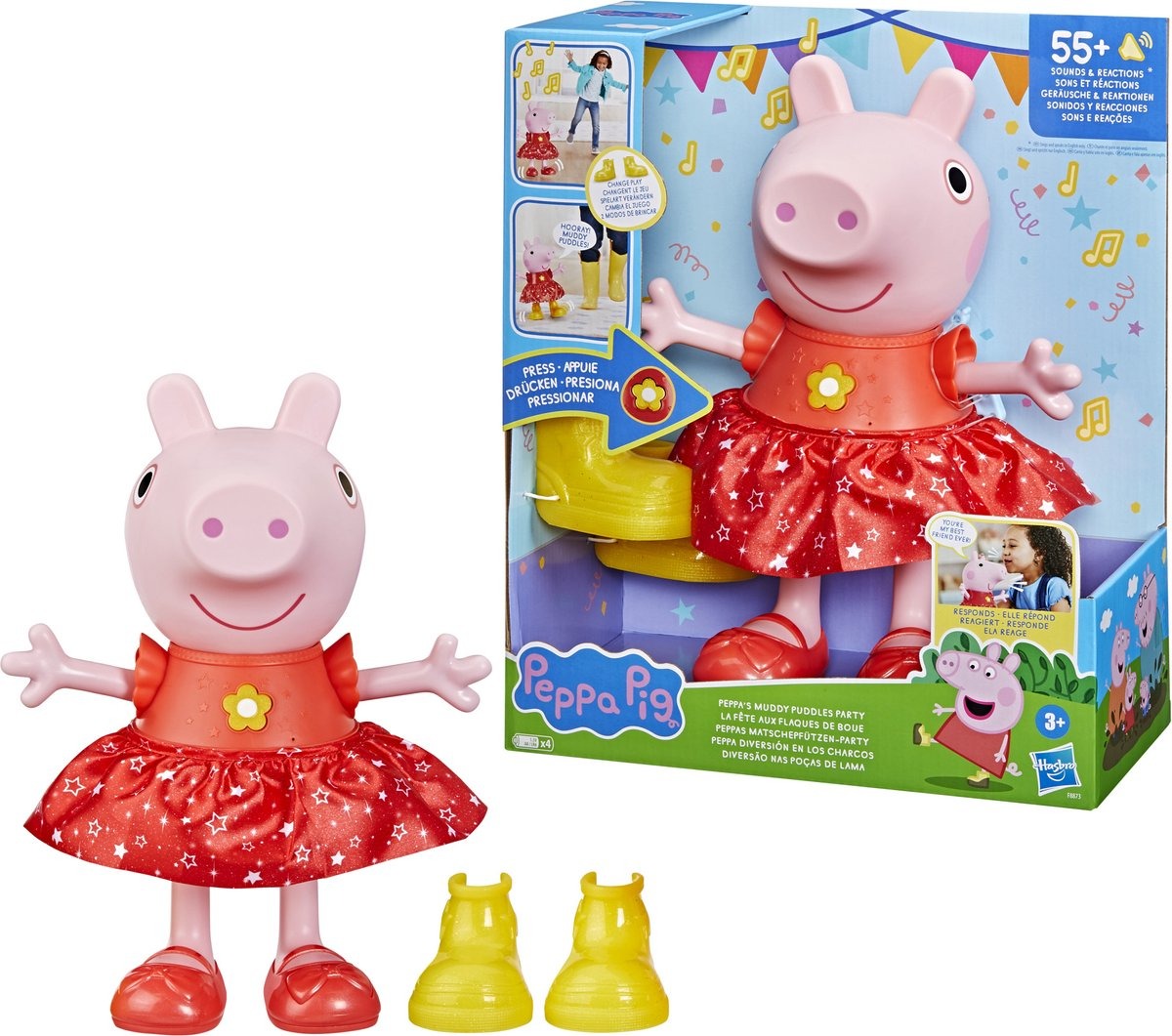 Peppa Pig Peppa's Modderpoelen Feestje Interactieve Pop 17