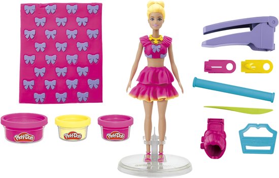 Play Doh Barbie Ruches en strikken Boetseerklei1
