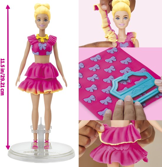 Play Doh Barbie Ruches en strikken Boetseerklei5