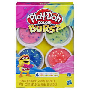 Play Doh Color Burst Rood Groen Blauw Oranje 4 potjes met kinderklei 226 gram 01