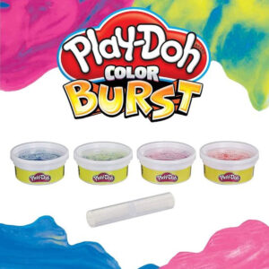 Play Doh Color Burst Rood Groen Blauw Oranje 4 potjes met kinderklei 226 gram 02