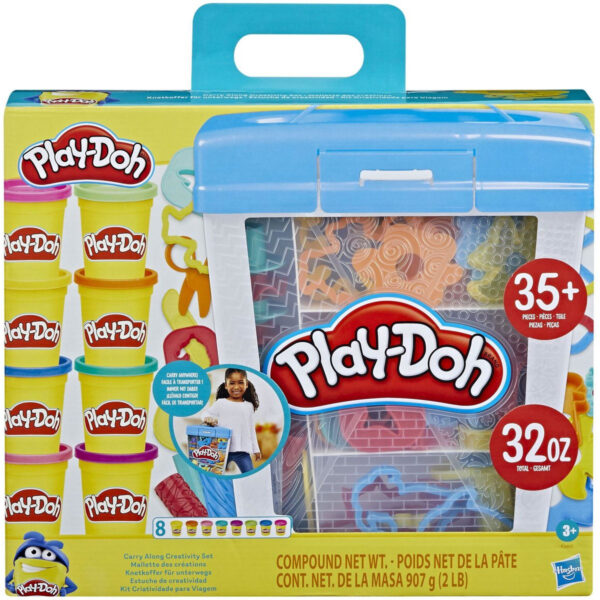Play Doh knutselset meeneemkoffer creatief speelgoed multicolor 01