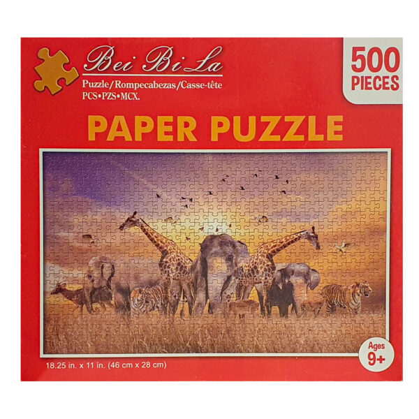 Puzzel Wilde Dieren 500 stukjes 01