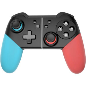 Qware Gaming Controller Bluetooth Game Controller Geschikt voor Nintendo Switch OLED Extra Grip Oplaadbaar Draadloos BLauw Rood 01