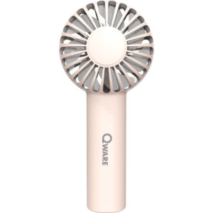 Qware Handheld Fan Handventilator Roze 01