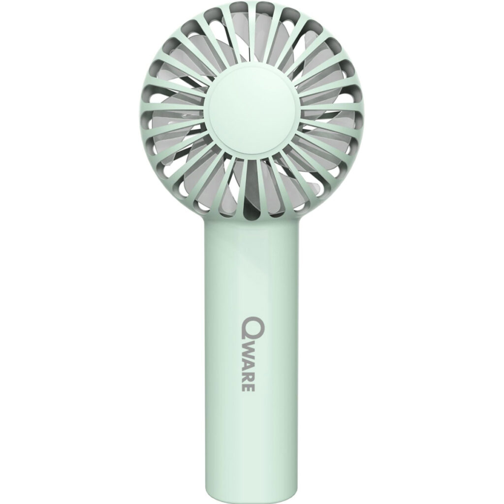 Qware Handheld Fan Handventilator groen 01