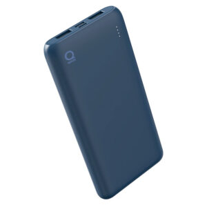 Qware Powerbank USB C USB A 10.000 mAh Geschikt voor Apple Iphone Samsung 3x Volledig Vol – Blauw 01