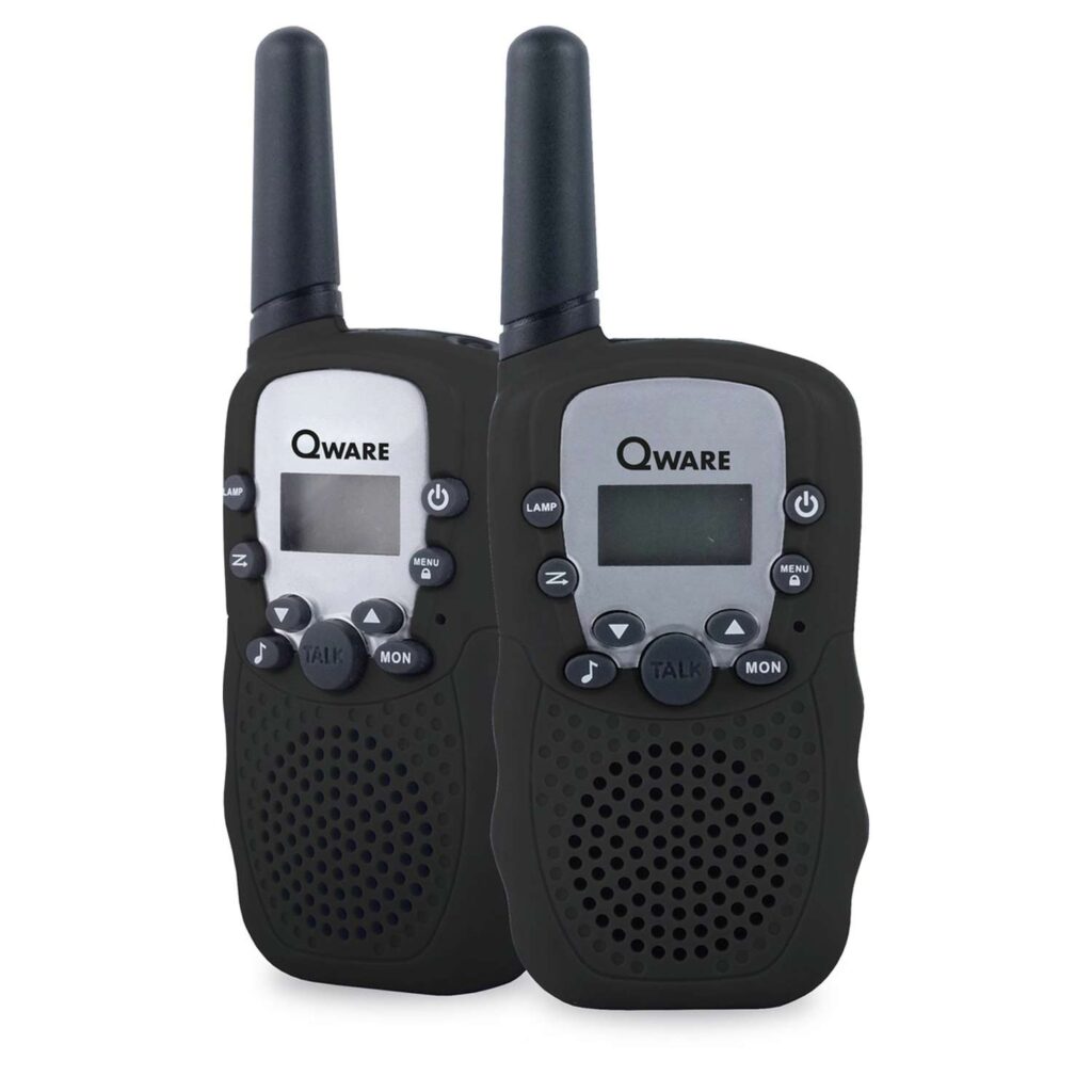 Qware walkie talkie zwart 01