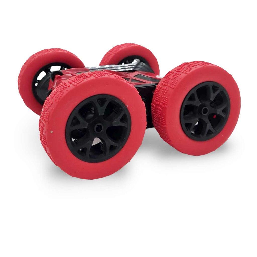 RC bestuurbare stunt auto stunt car roterende 360° rollen draaien spinnen Rood 4x4 Ruig terrein auto 7km h Oplaadbaar USB 02