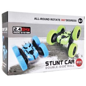 RC bestuurbare stunt auto stunt car roterende 360° rollen draaien spinnen Rood 4x4 Ruig terrein auto 7km h Oplaadbaar USB 03