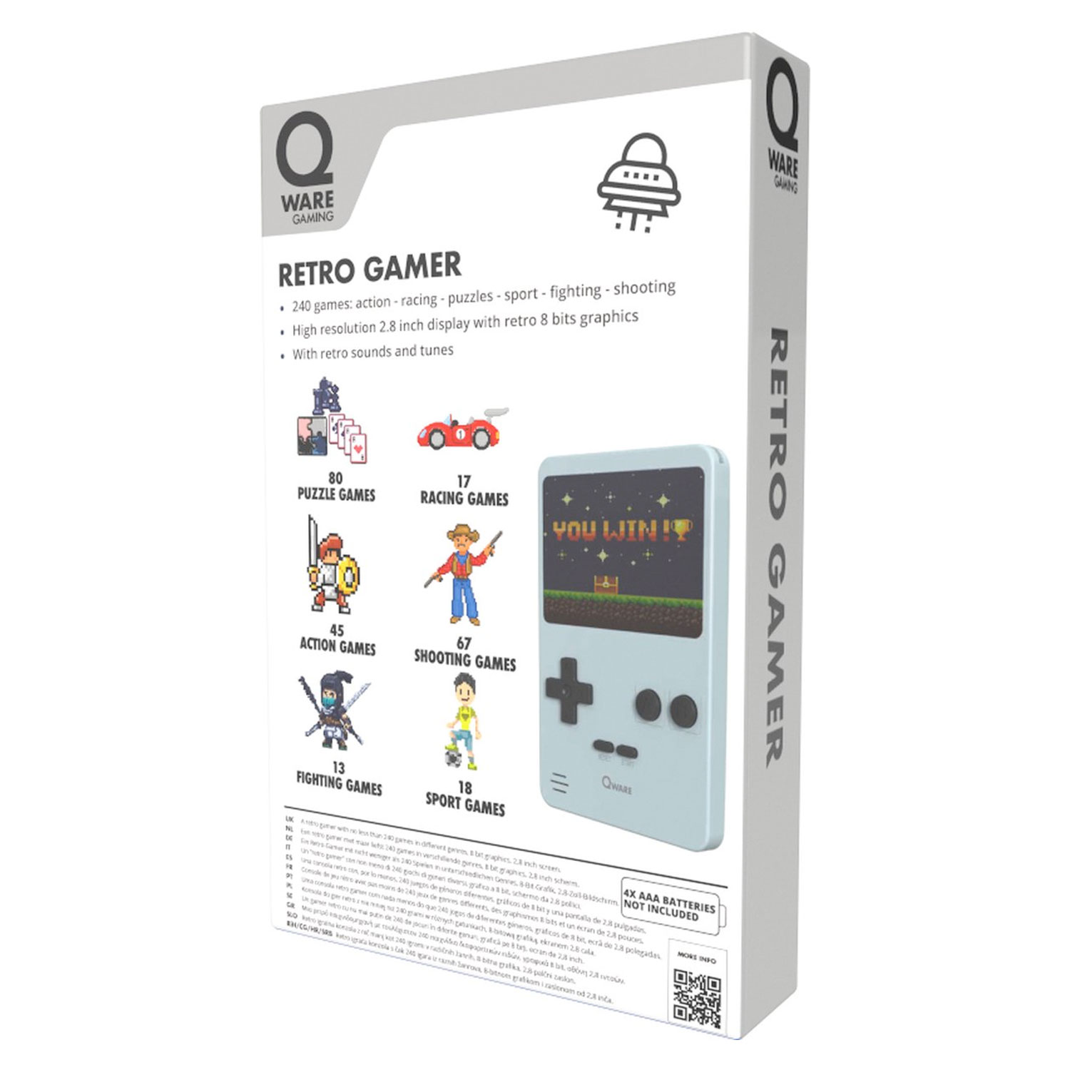 Retro Spelcomputer Grijs 02