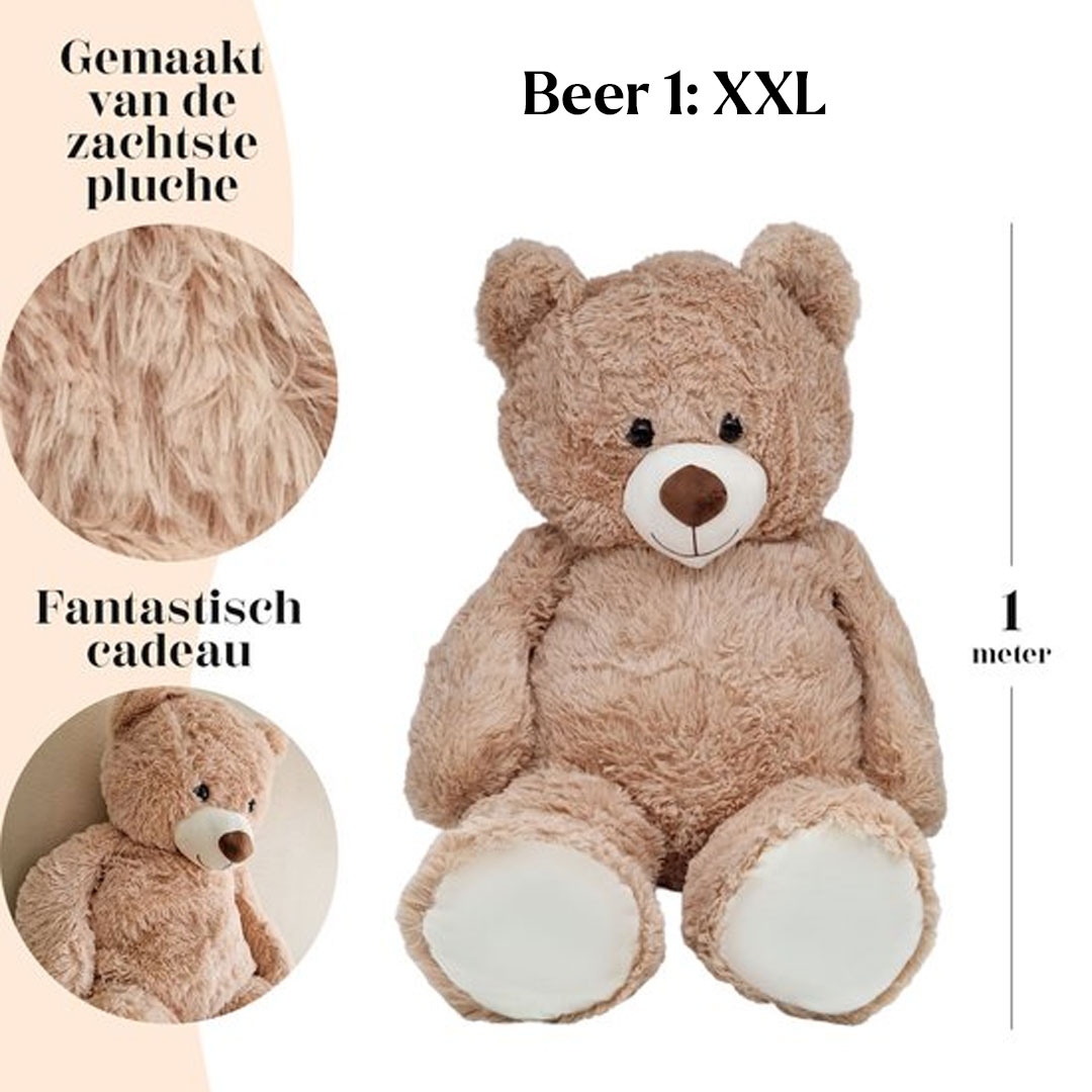 Set van twee Knuffel Beren XL XXL 02