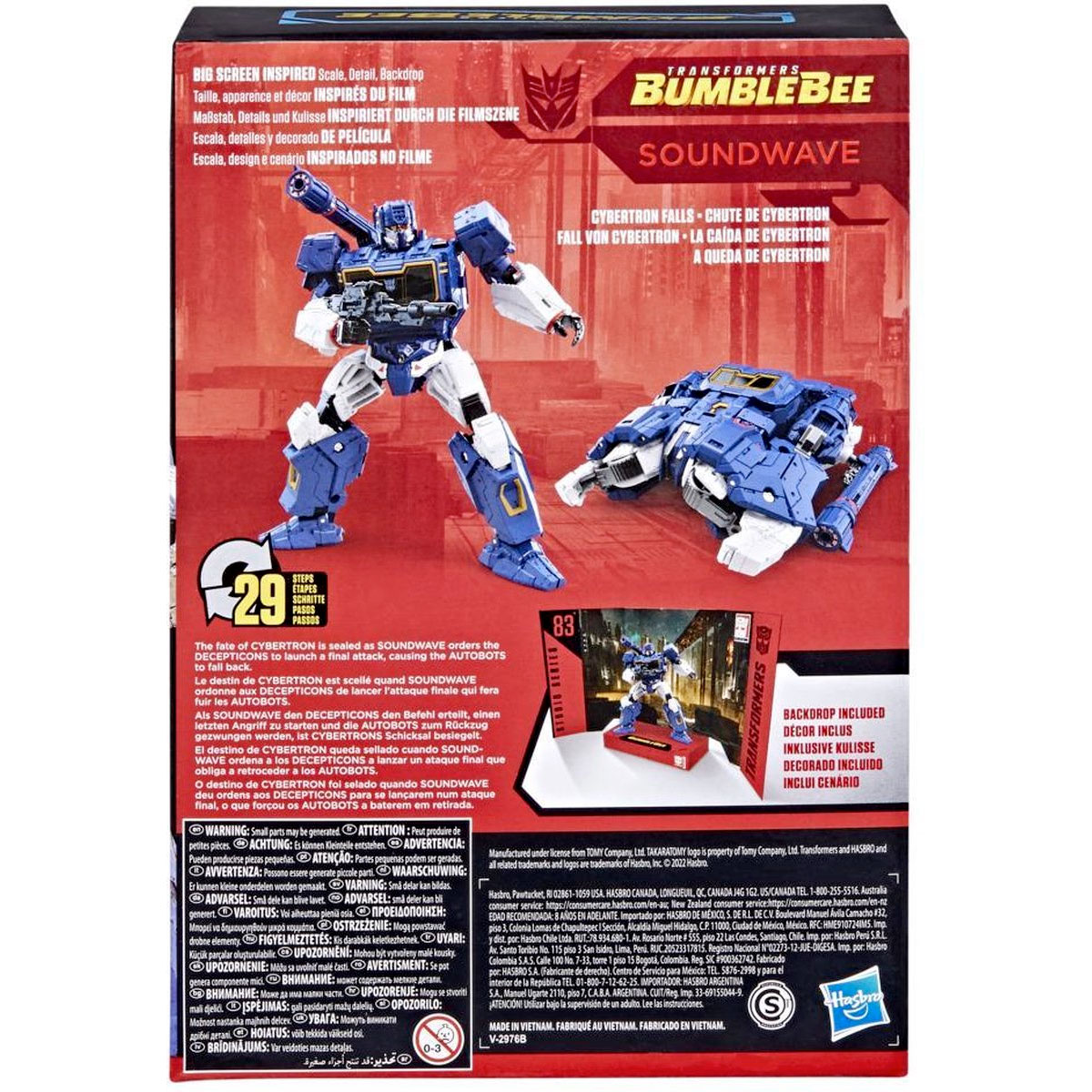 Soundwave Transformers Bumblebee Studio Series Voyager Class Actiefiguur (17 cm) 10