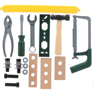 Speelgoed Gereedschapsbox met Accessoires Gereedschapskist Gereedschap set Timmeren Zagen Hamer Zaag Tang 05