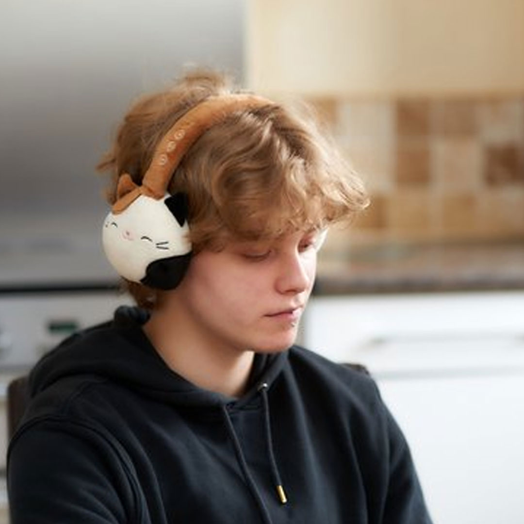 Squishmallows Cam bluetooth koptelefoon met pluche met microfoon verstelbaar 06