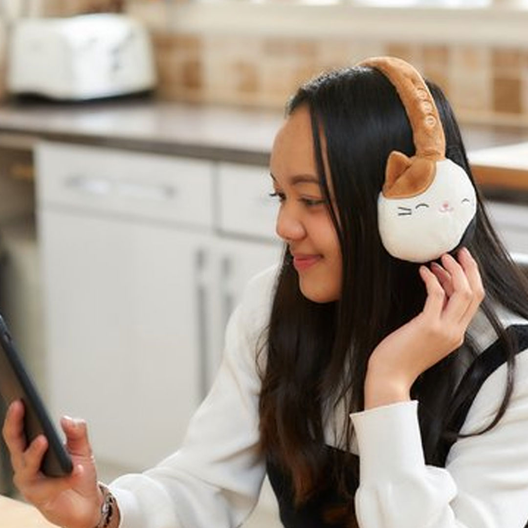 Squishmallows Cam bluetooth koptelefoon met pluche met microfoon verstelbaar 08