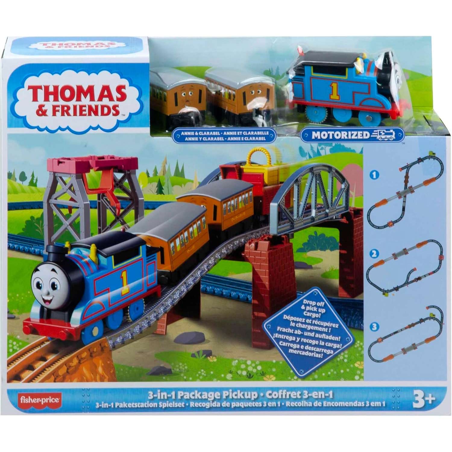 Thomas & Friends 3 in 1 Package Pickup Gemotoriseerde trein voor kleuters 01