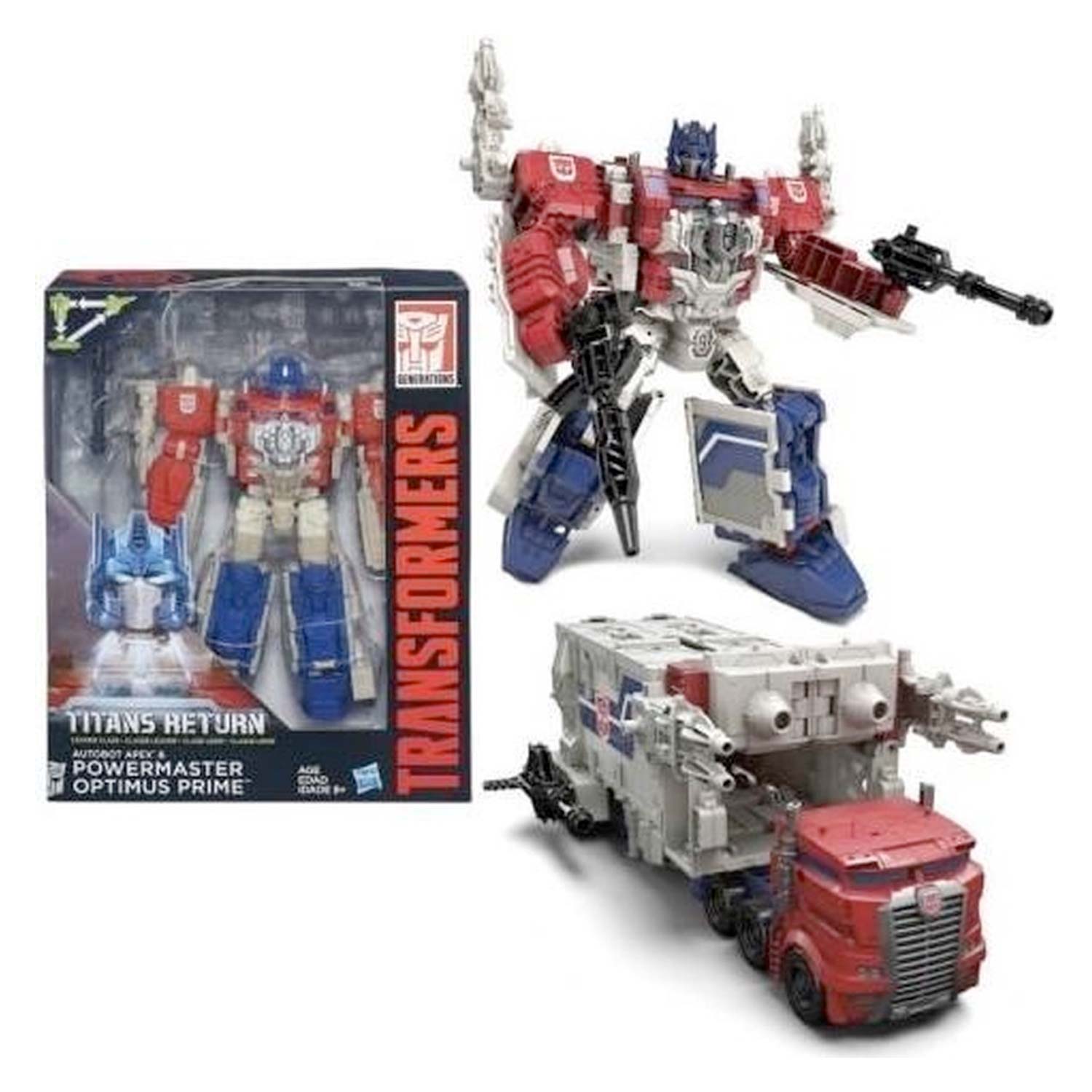 Transformers Generations Leader Powermaster Optimus Prime en Autobot Apex 02