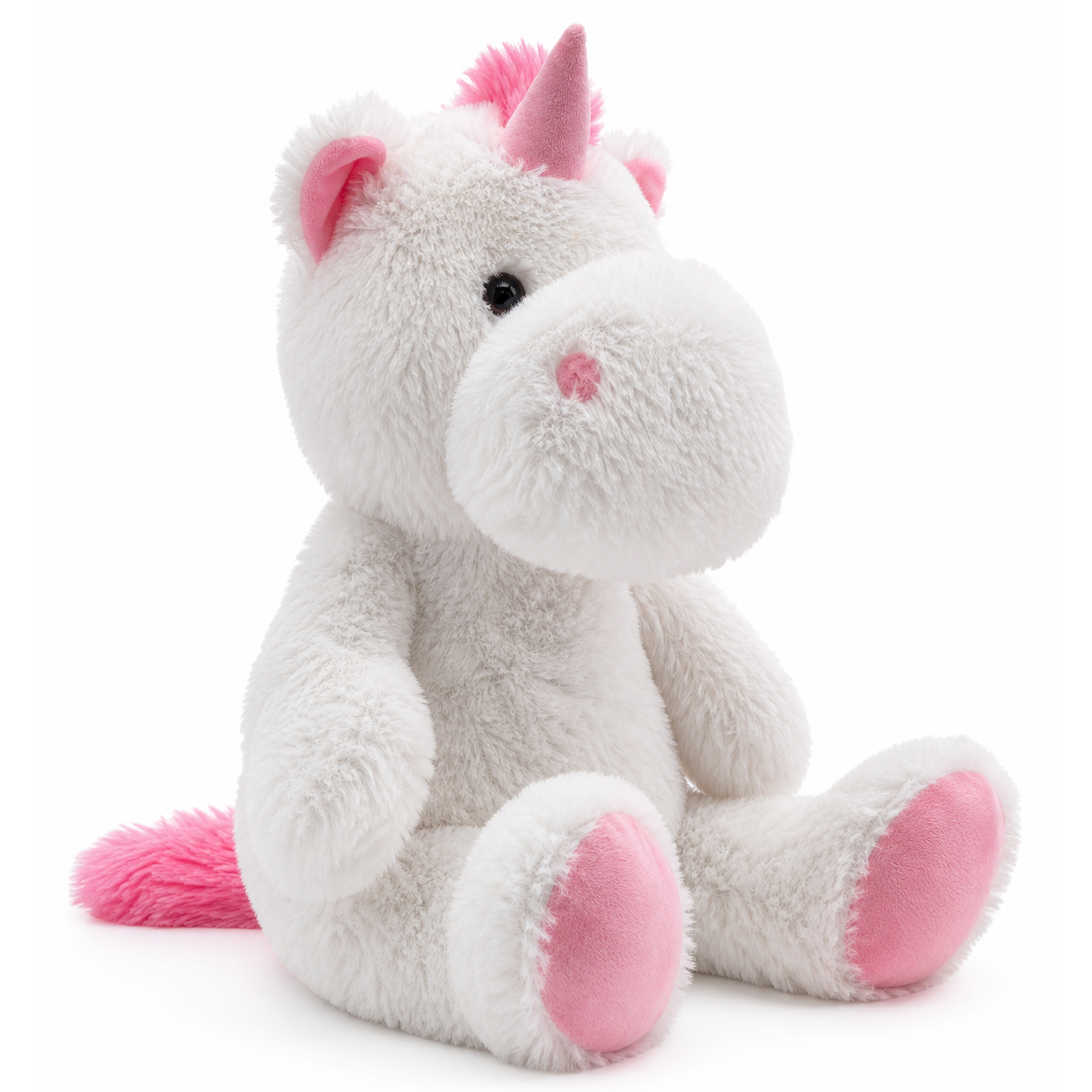 Unicorn Knuffel 45 cm Zachte Pluche Eenhoorn Knuffel voor Kinderen Grote Knuffel Eenhoorn Wit Roze Cadeau 03