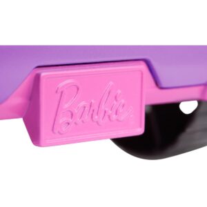 barbie beach jeep paars 02 detail kenteken