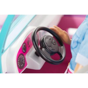 barbie beach jeep paars 03 detail stuur en interieur