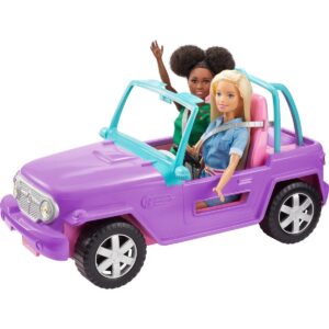 barbie beach jeep paars 08 jeep met poppen