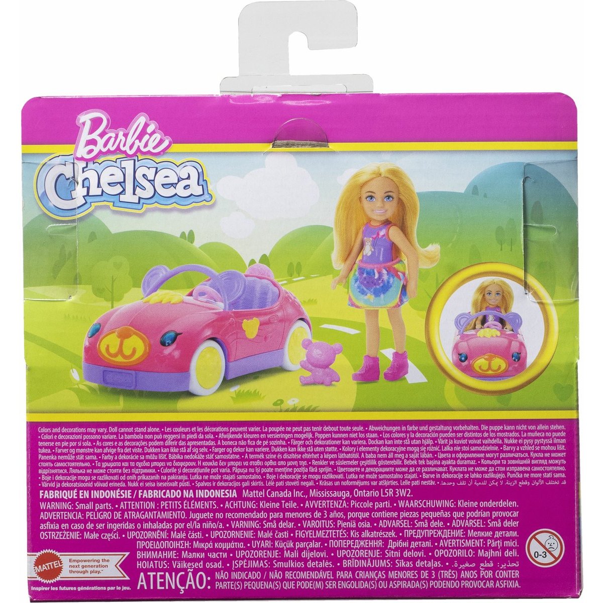 barbie chelsea pop met roze auto 03 verpakking achterkant