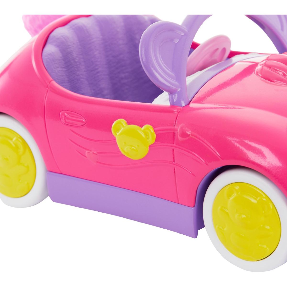 barbie chelsea pop met roze auto 07 detail zijkant