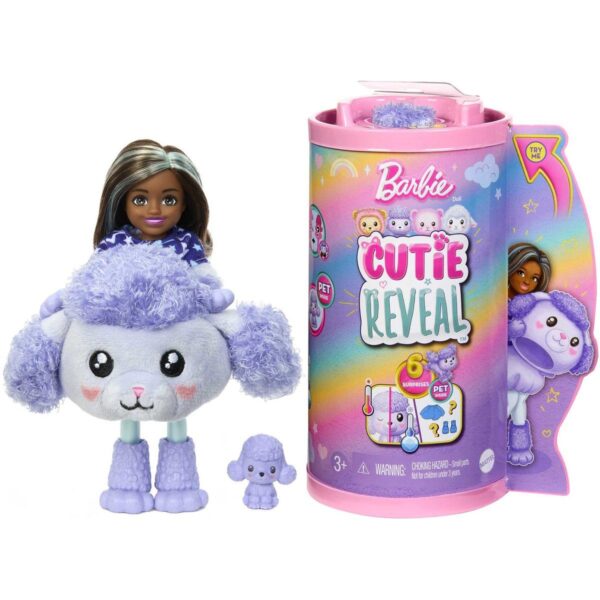 barbie cutie reveal paarse minipop 01 pop met verpakking