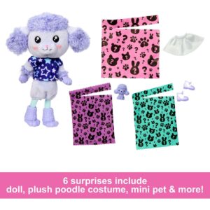 barbie cutie reveal paarse minipop 04 kostuum en verrassingszakjes