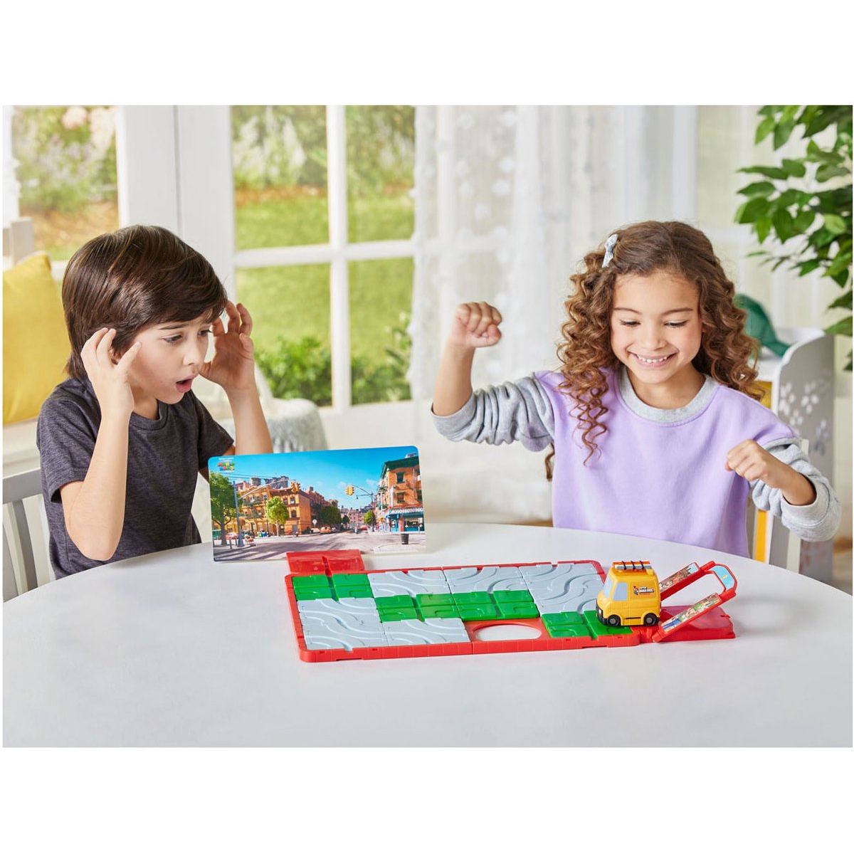 epoch games super mario route n go bordspel 09 kinderen met bus op spelbord
