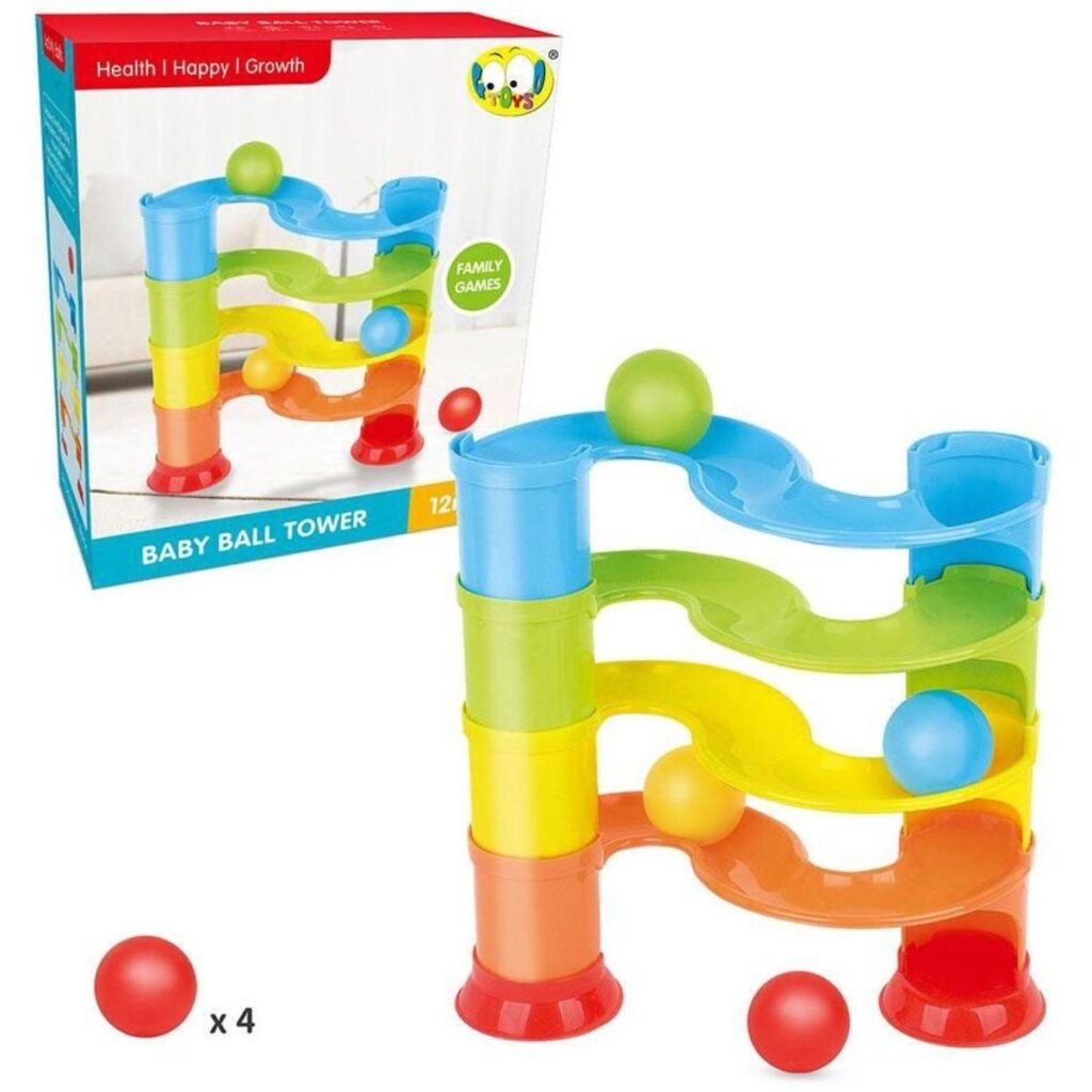 jollytoddler ballen toren knikkerbaan 01 ballentoren ballen en verpakking