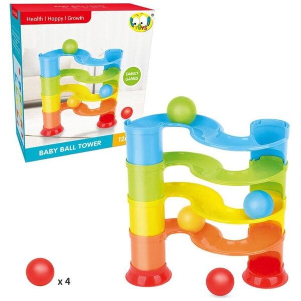 jollytoddler ballen toren knikkerbaan 01 ballentoren ballen en verpakking