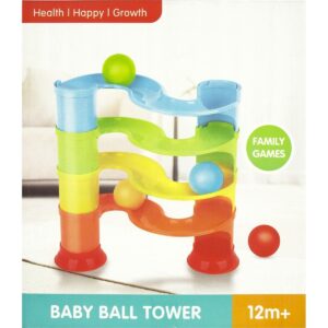 jollytoddler ballen toren knikkerbaan 02 ballentoren met productinformatie