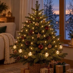 livarno parasolverlichting 80 led warm wit 04 sfeerbeeld als kerstverlichting