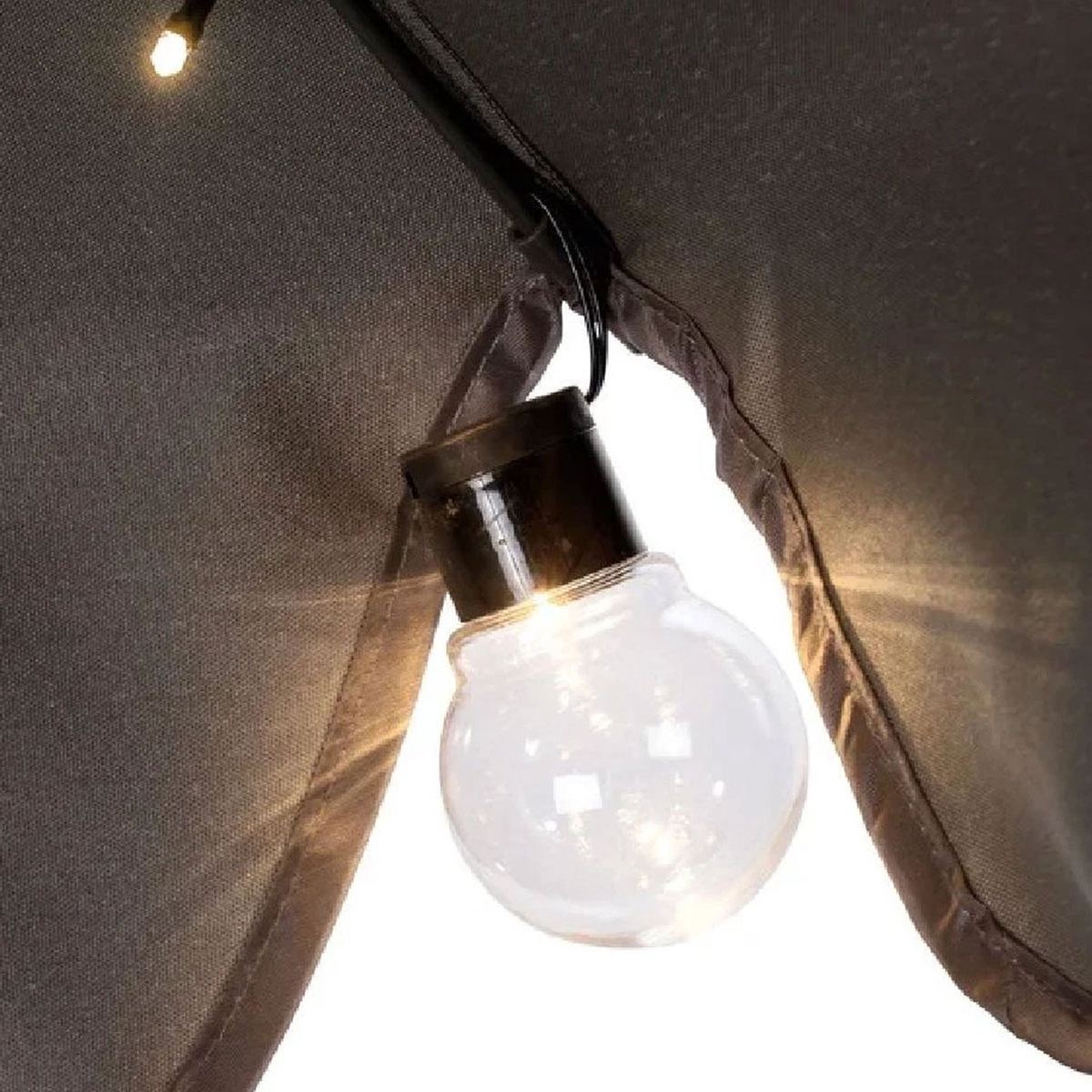 livarno parasolverlichting 80 led warm wit 07 detail decoratief lampje