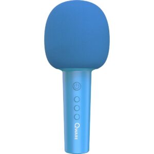 qware karaoke microfoon blauw 03 vooraanzicht