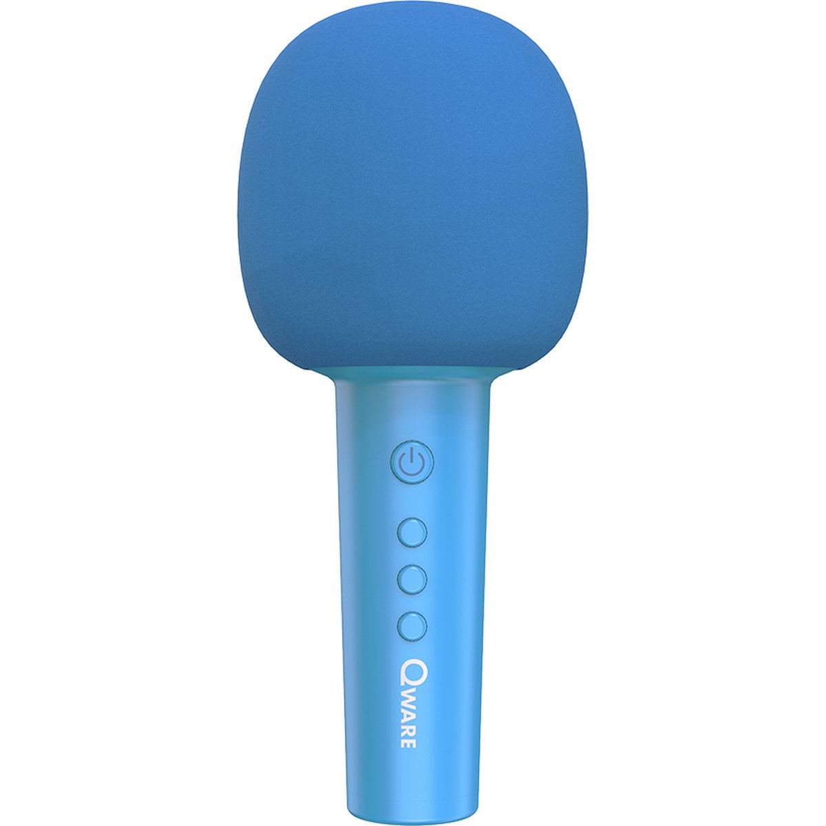 qware karaoke microfoon blauw 03 vooraanzicht