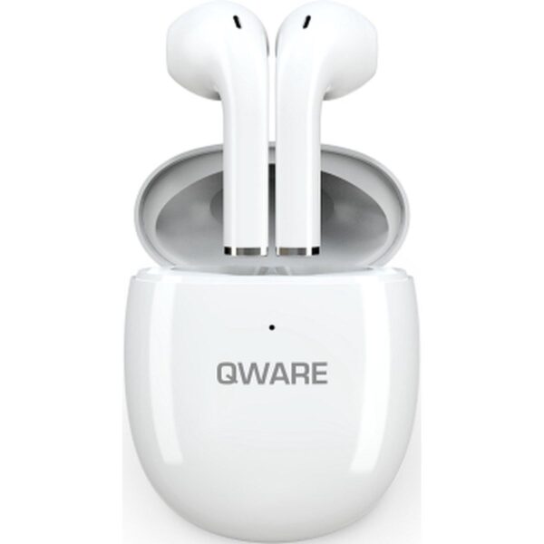 qware sound draadloze bluetooth oordopjes wit 01 oordopjes in open oplaadcase