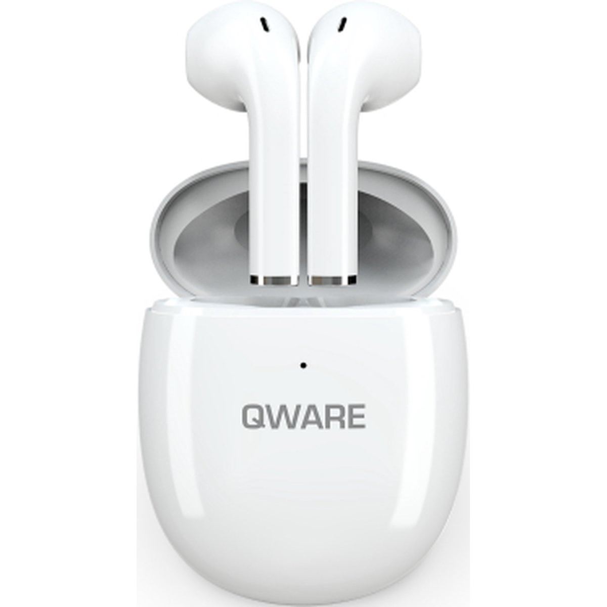 qware sound draadloze bluetooth oordopjes wit 01 oordopjes in open oplaadcase