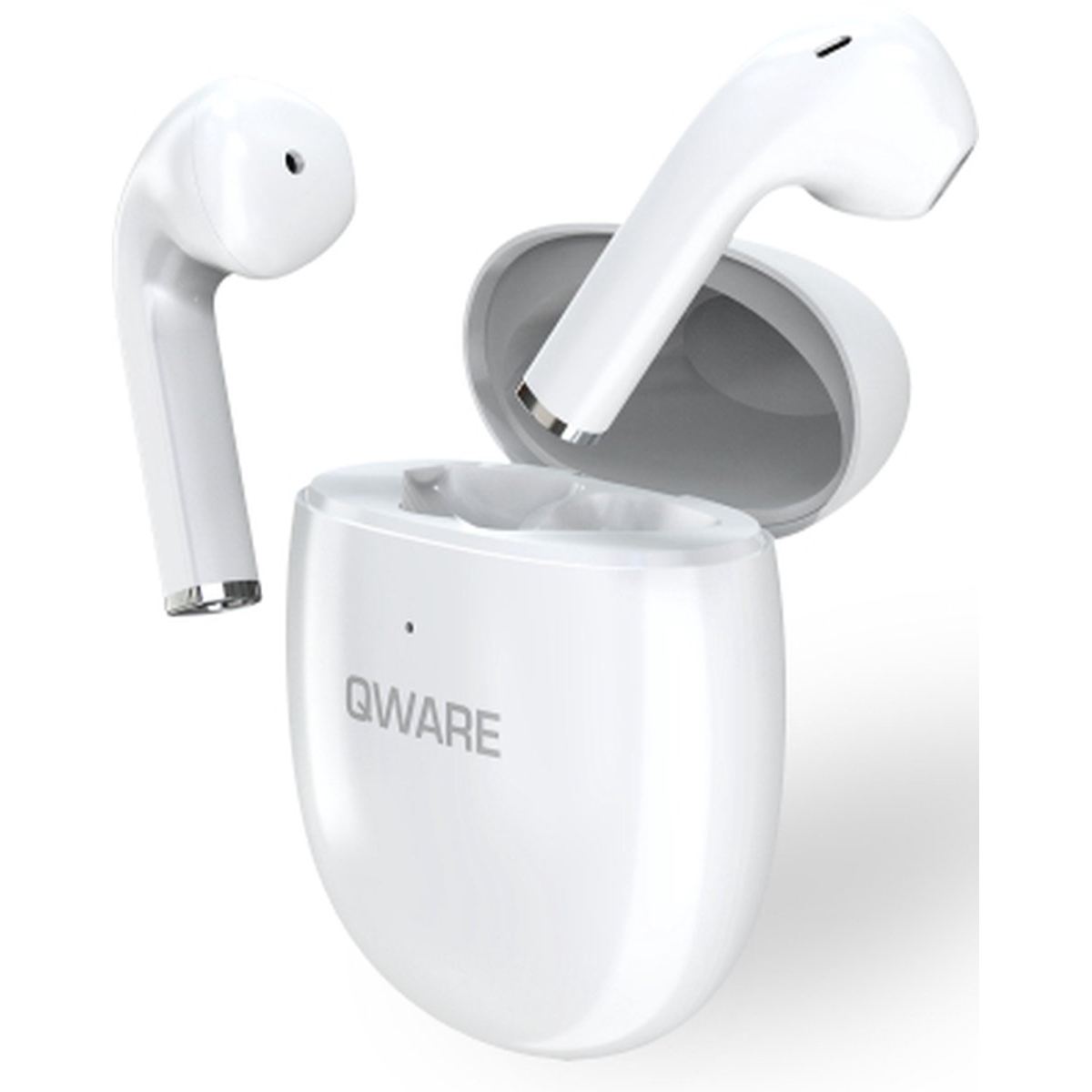 qware sound draadloze bluetooth oordopjes wit 04 oordopjes met open oplaadcase